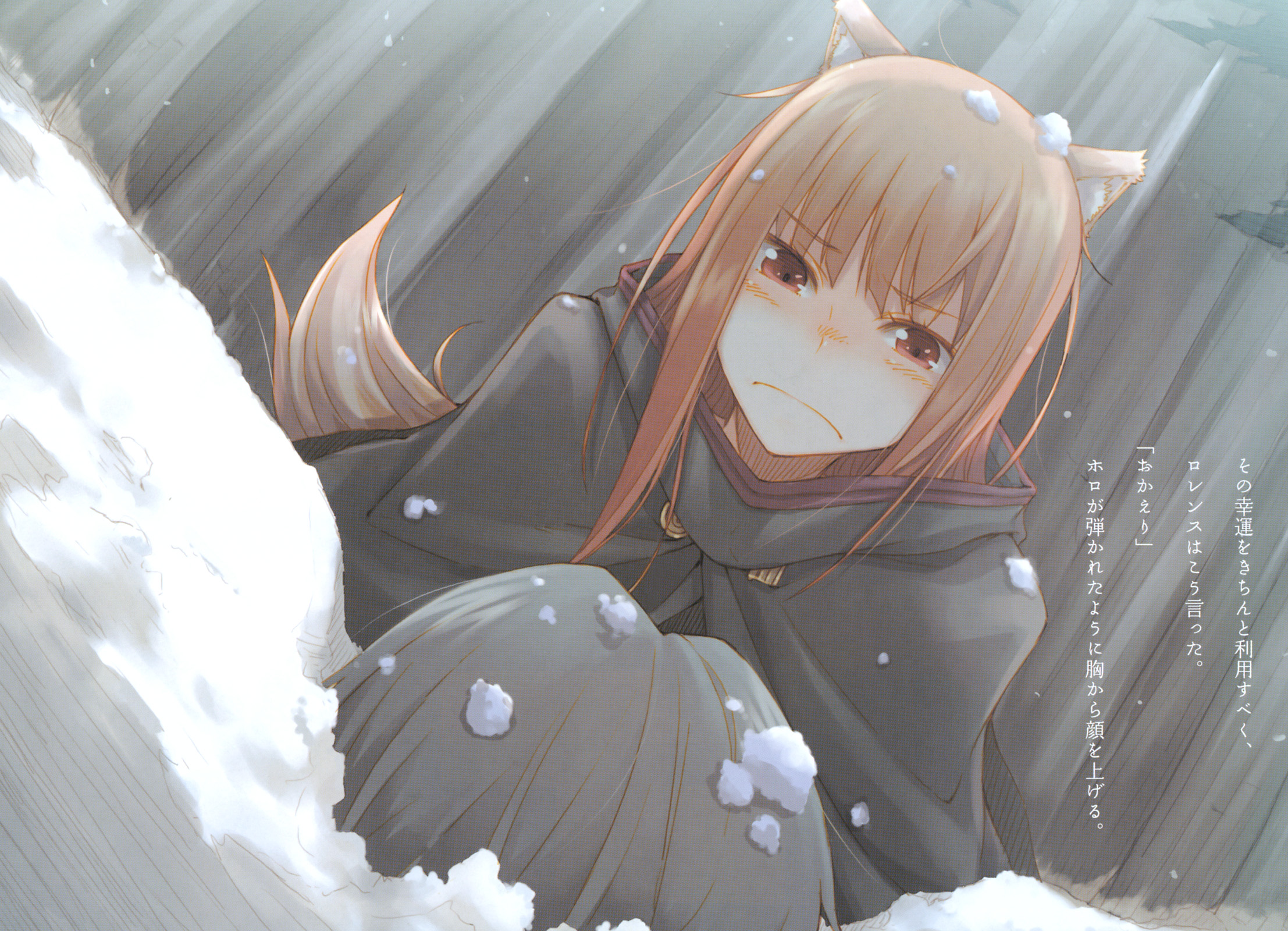 Spice And Wolf - Holo Spice And Wolf Art , HD Wallpaper & Backgrounds