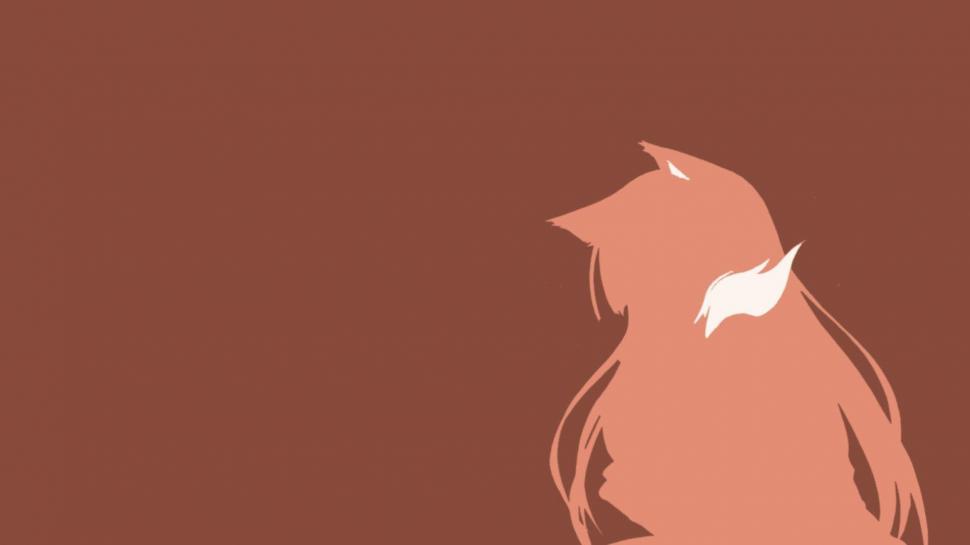 Holo Silhouette Wallpaper,minimalistic Hd Wallpaper,1920x1080 - Spice And Wolf Holo Silhouette , HD Wallpaper & Backgrounds