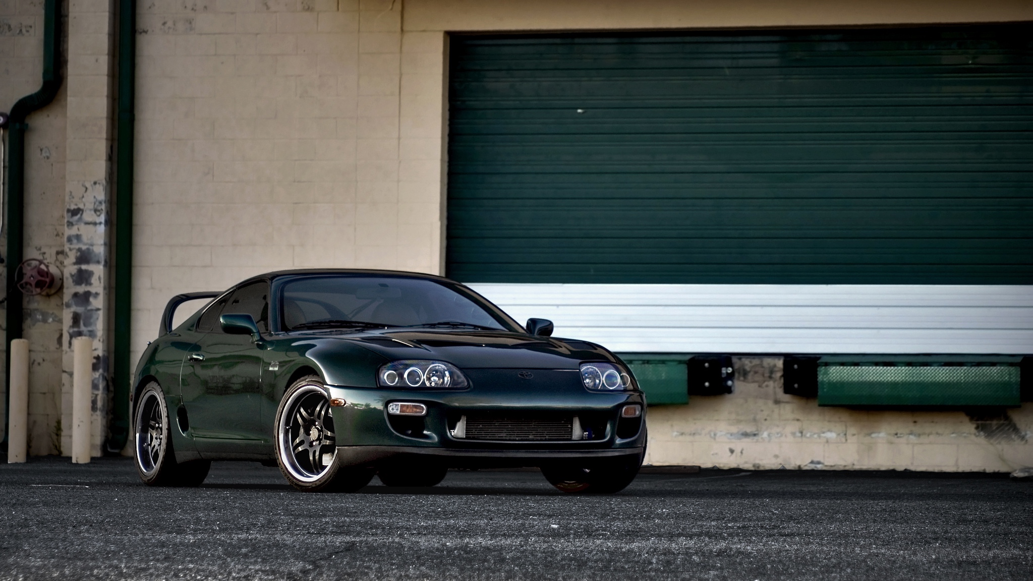 Wallpaper Toyota, Supra, Green, Front View - Toyota Supra Wallpaper Hd , HD Wallpaper & Backgrounds