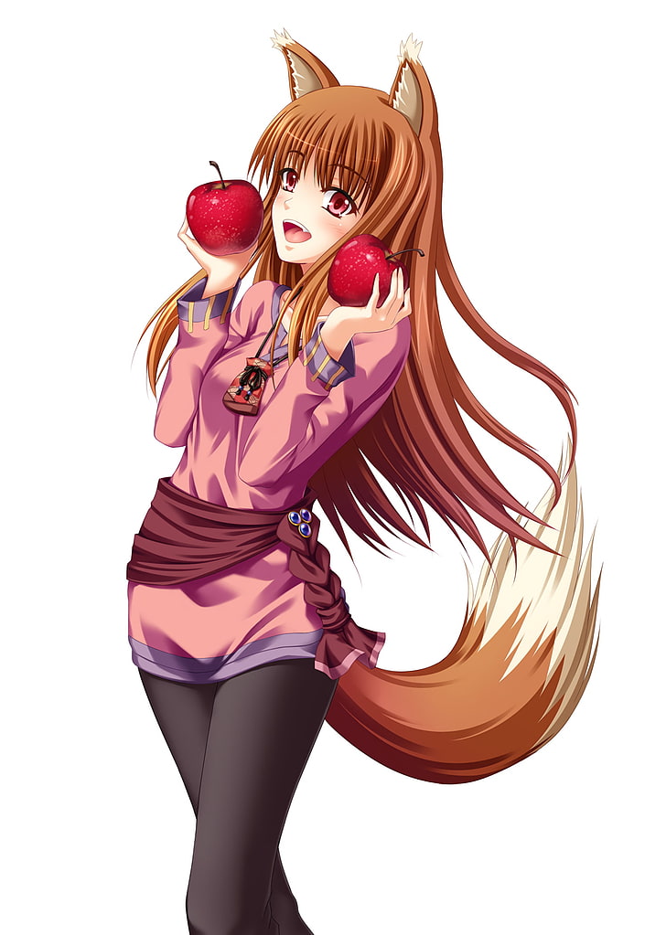 Anime, Anime Girls, Spice And Wolf, Holo, Long Hair, - Holo Spice And Wolf Art , HD Wallpaper & Backgrounds