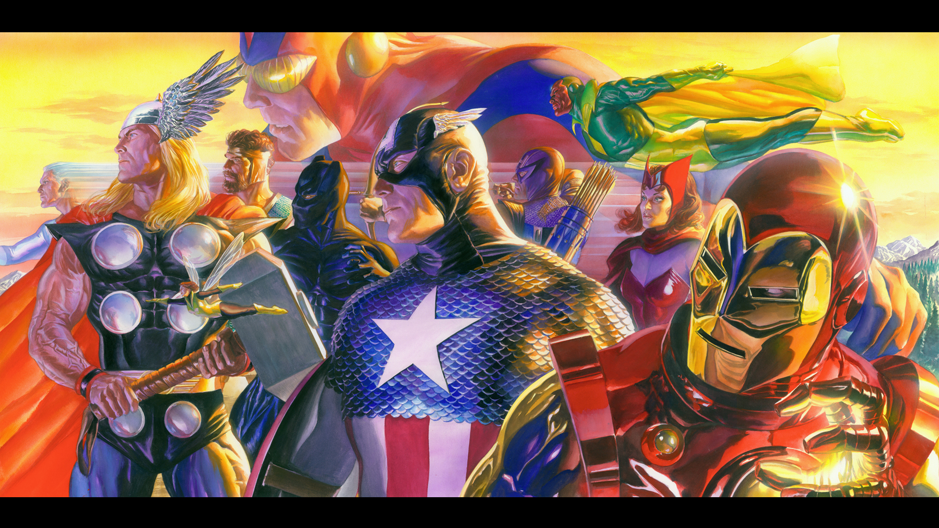 Comic Avengers Alex Ross , HD Wallpaper & Backgrounds