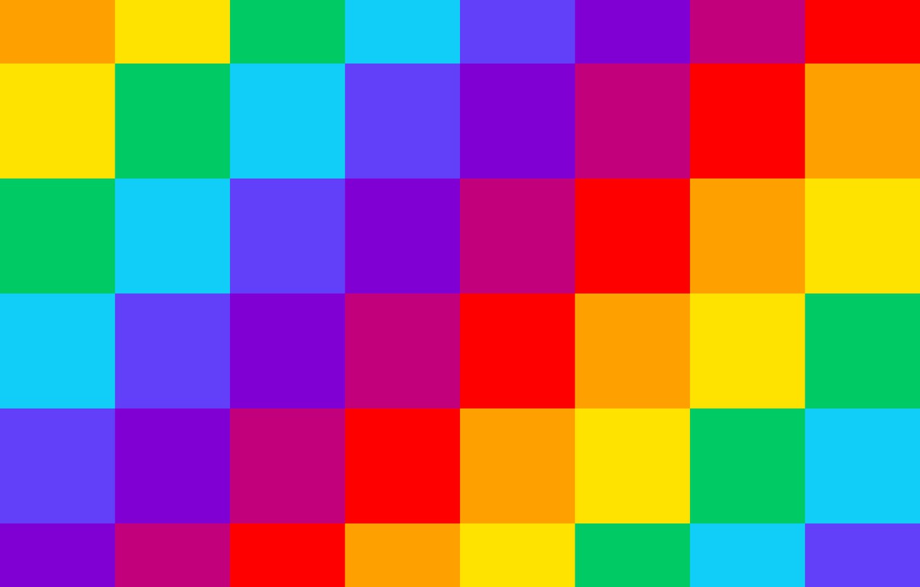 Photo Wallpaper Rainbow, Squares, Rainbow, Square, - Rainbow Squares , HD Wallpaper & Backgrounds