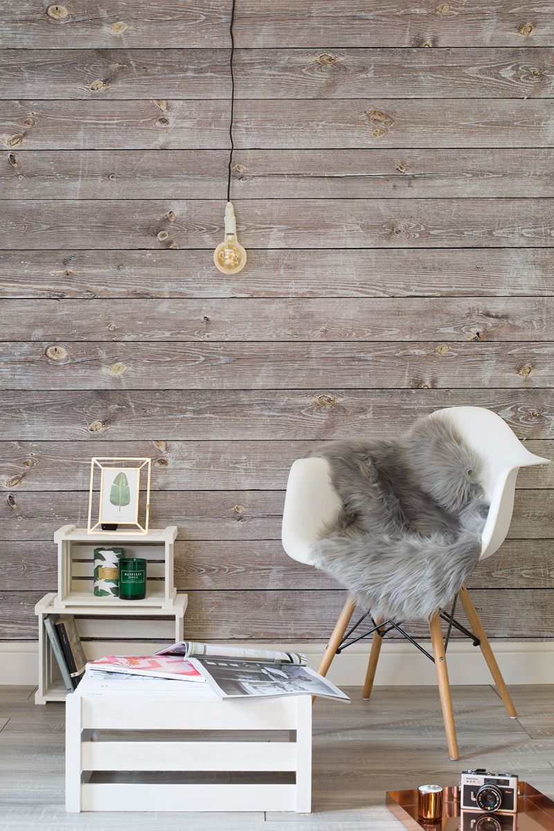 Wood Effect Wallpaper Bedroom , HD Wallpaper & Backgrounds