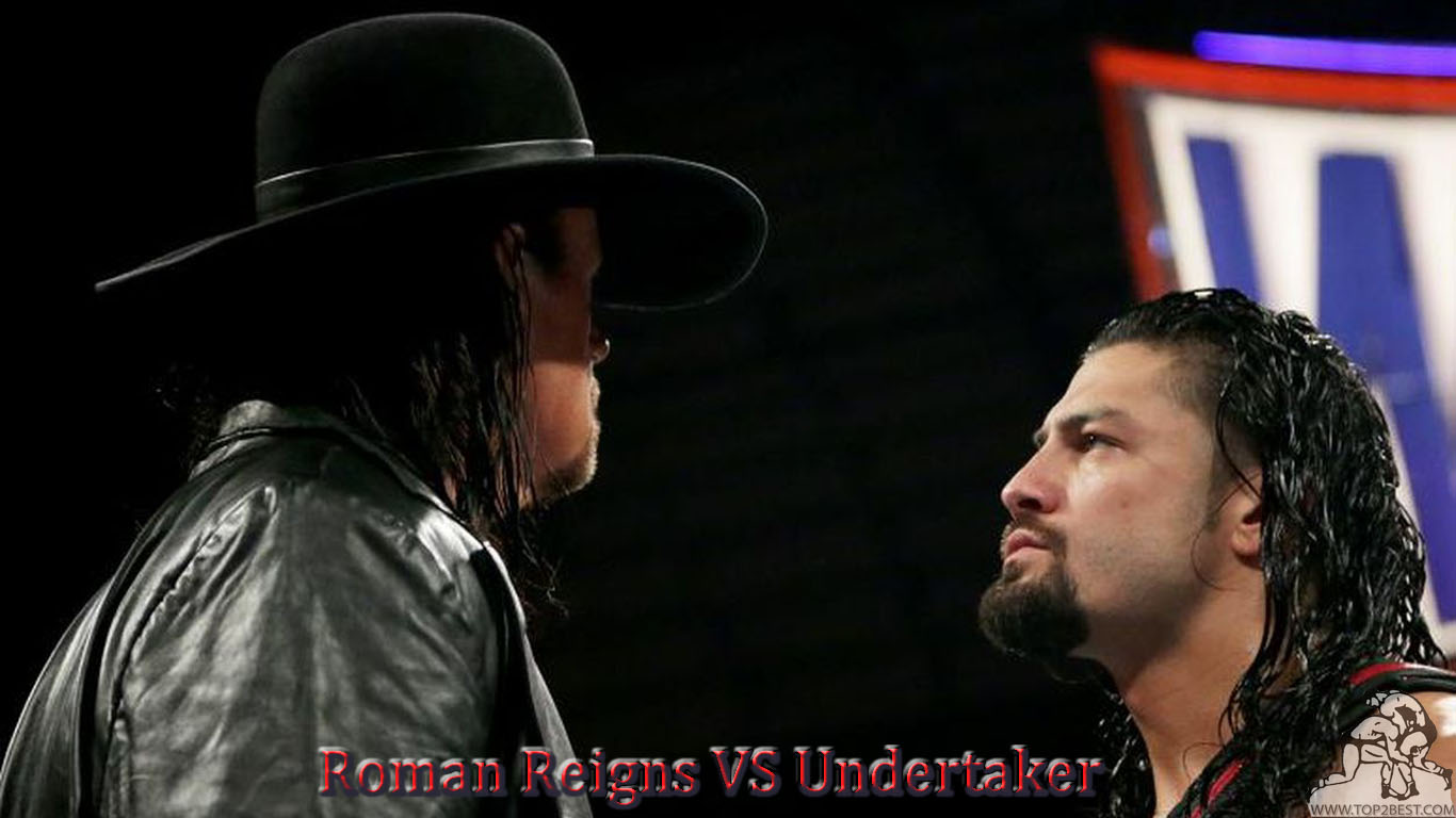 Roman Reigns Vs The Undertaker Wallpapers Wrestlemania - Roman Reigns Vs The Under Taker , HD Wallpaper & Backgrounds