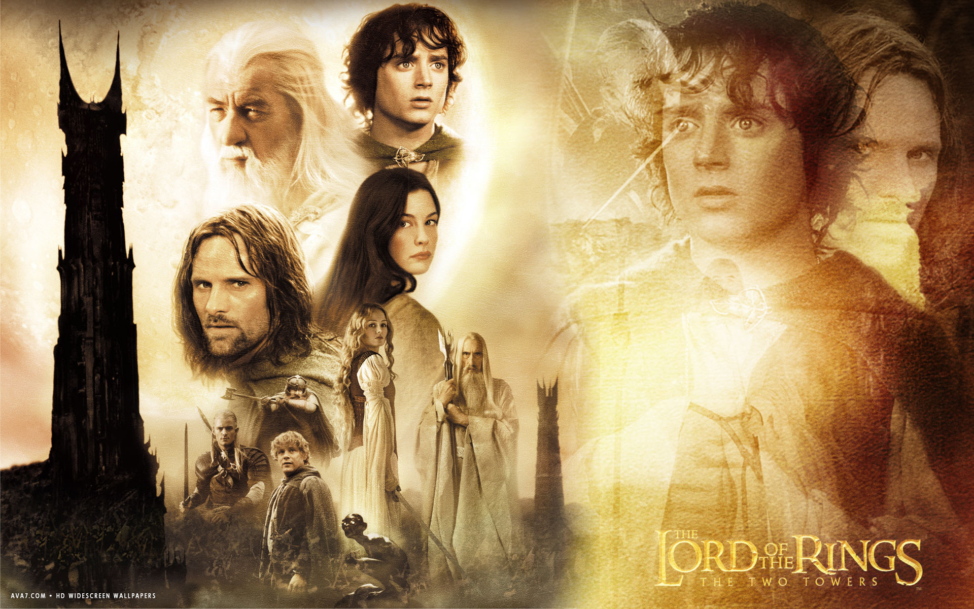 Lord Of The Rings The Two Towers Movie Hd Widescreen - Lord Of The Rings The Two Towers , HD Wallpaper & Backgrounds