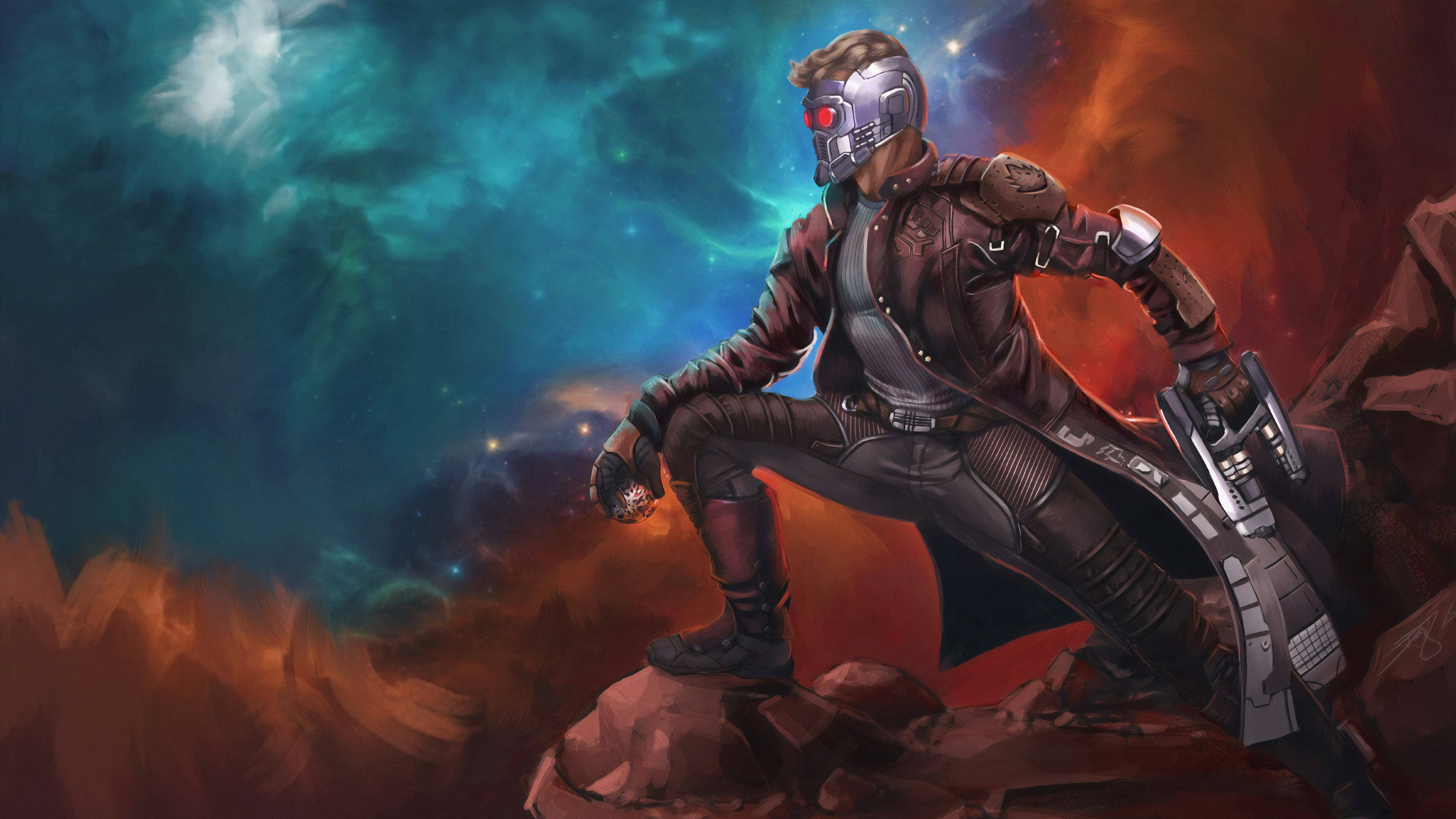 Star Lord Art - Star Lord , HD Wallpaper & Backgrounds