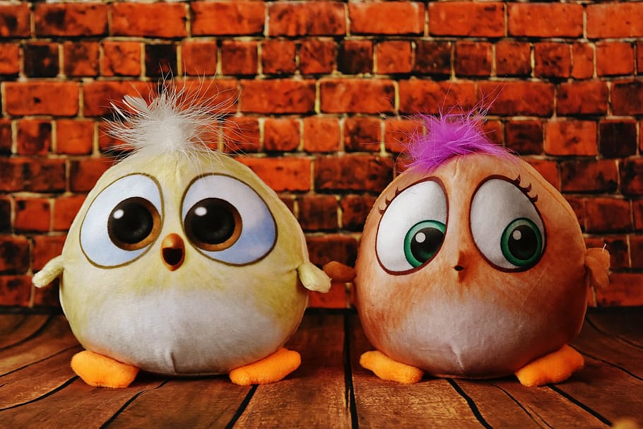 Brown And Yellow Bird Plush Toy, Birdie, Plush Toys, - Good Morning My Angry Bird , HD Wallpaper & Backgrounds