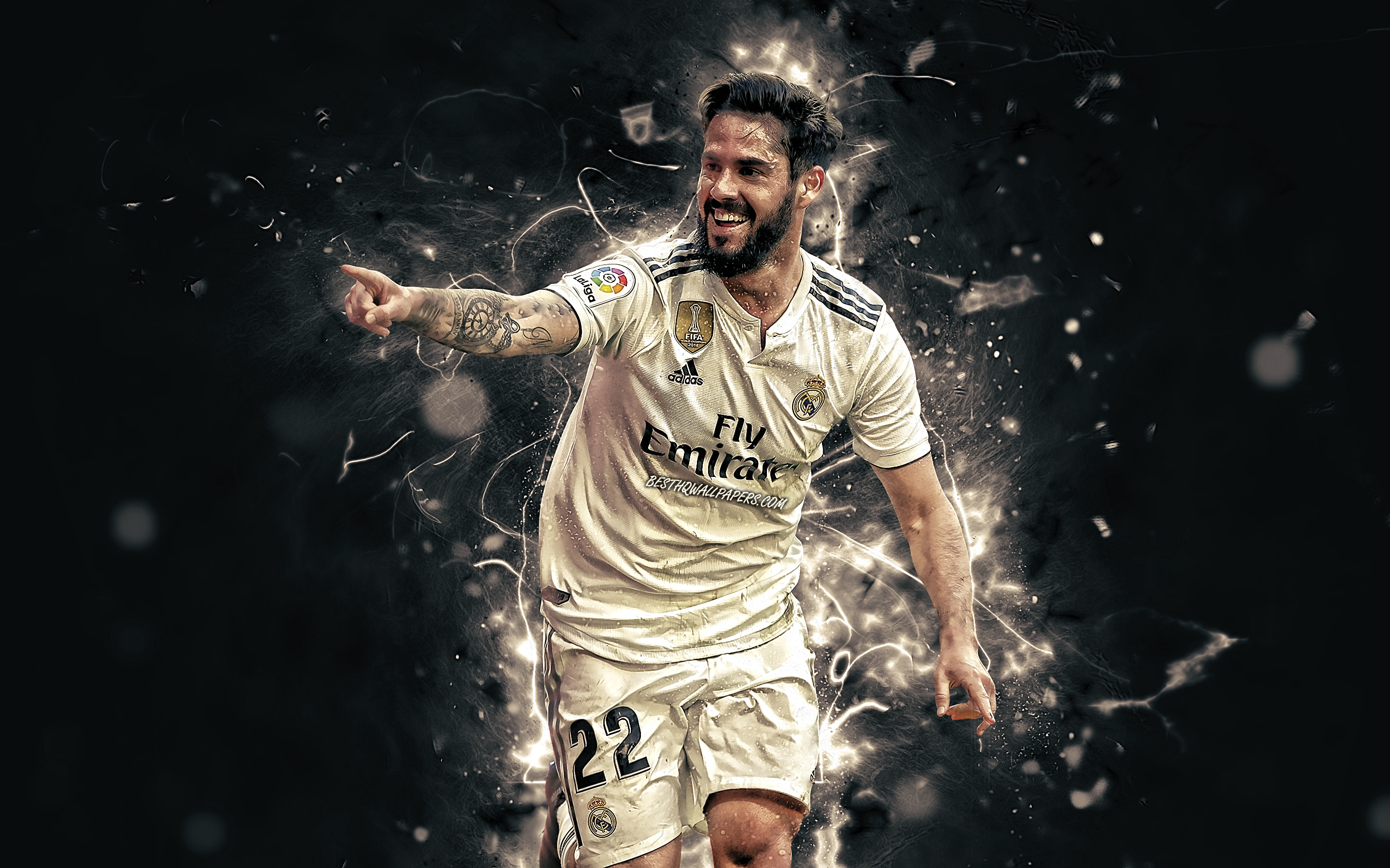 Isco, Goal, Real Madrid Cf, Soccer, Joy, Spanish Footballers, - Sergio Ramos , HD Wallpaper & Backgrounds