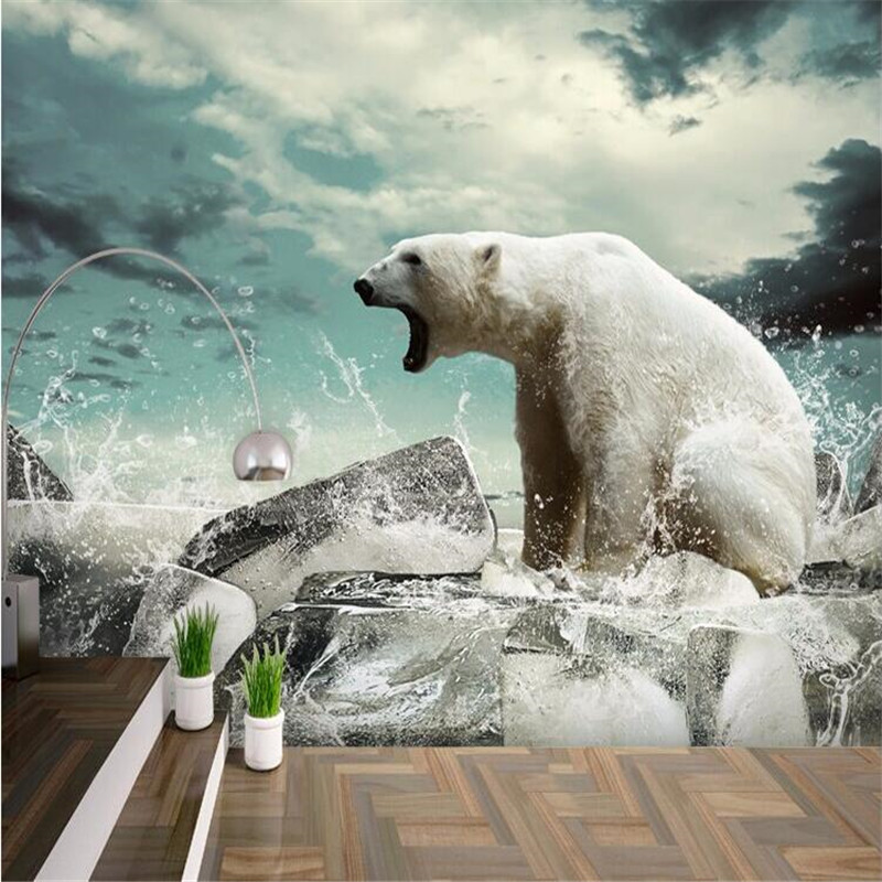 Polar Bear Painting , HD Wallpaper & Backgrounds