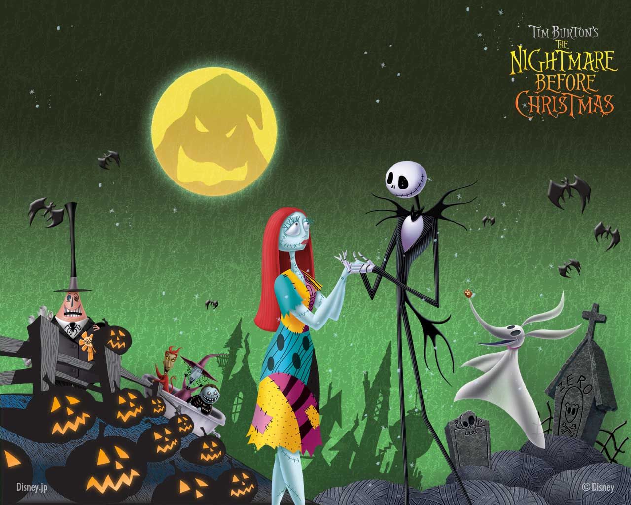 The Nightmare Before Christmas Wallpapers Top Free - Nightmare Before Christmas Wallpaper Desktop , HD Wallpaper & Backgrounds