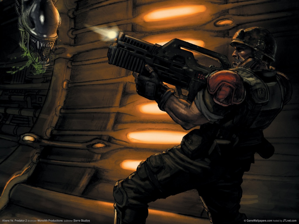 Aliens Vs Predator 2 , HD Wallpaper & Backgrounds