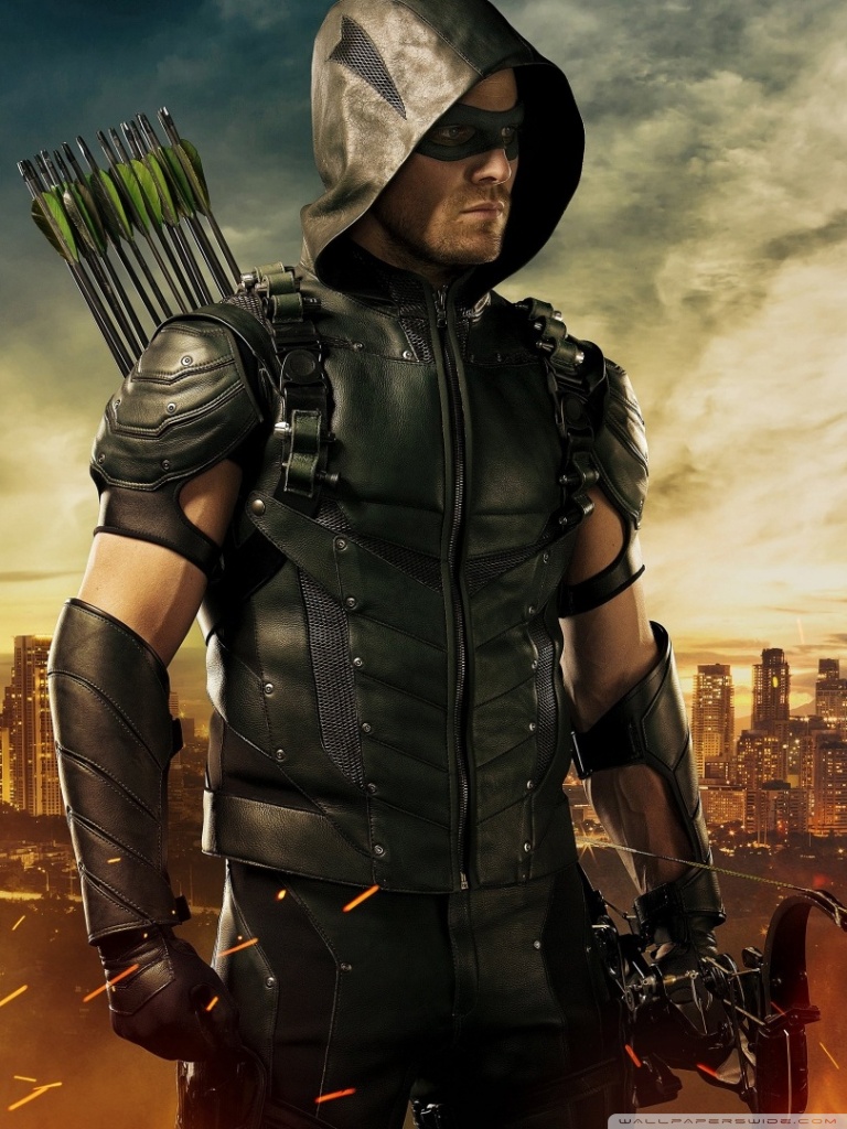 Cw Green Arrow Suit , HD Wallpaper & Backgrounds