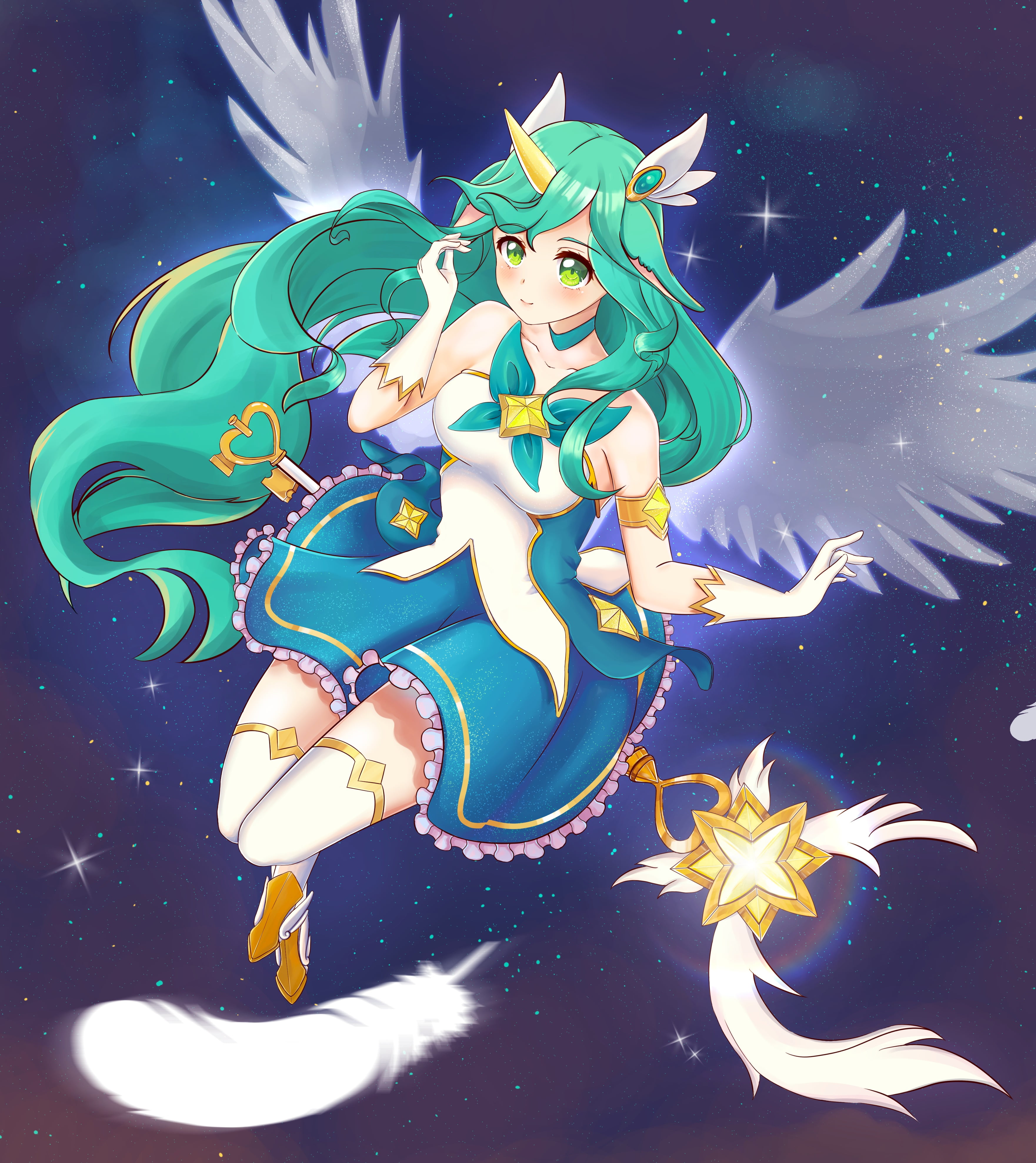 League Of Legends Star Guardian Soraka , HD Wallpaper & Backgrounds