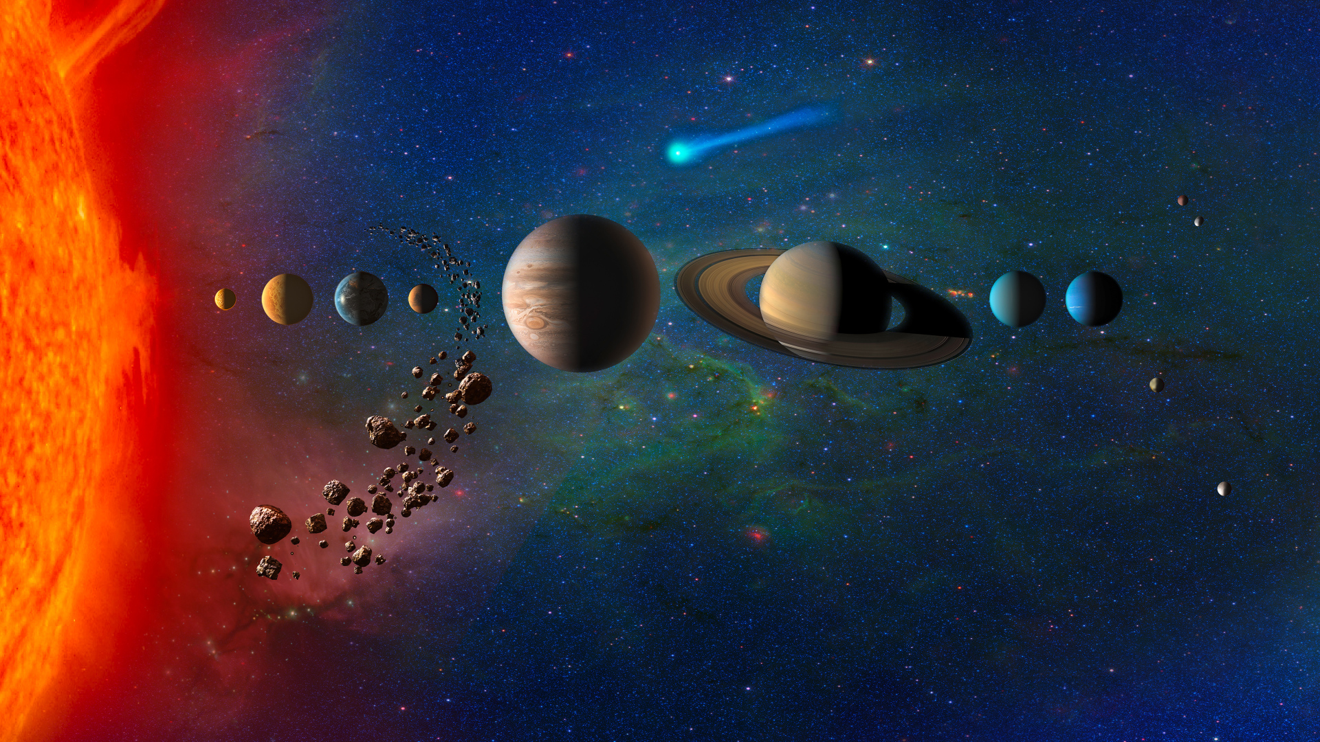 Solar System , HD Wallpaper & Backgrounds