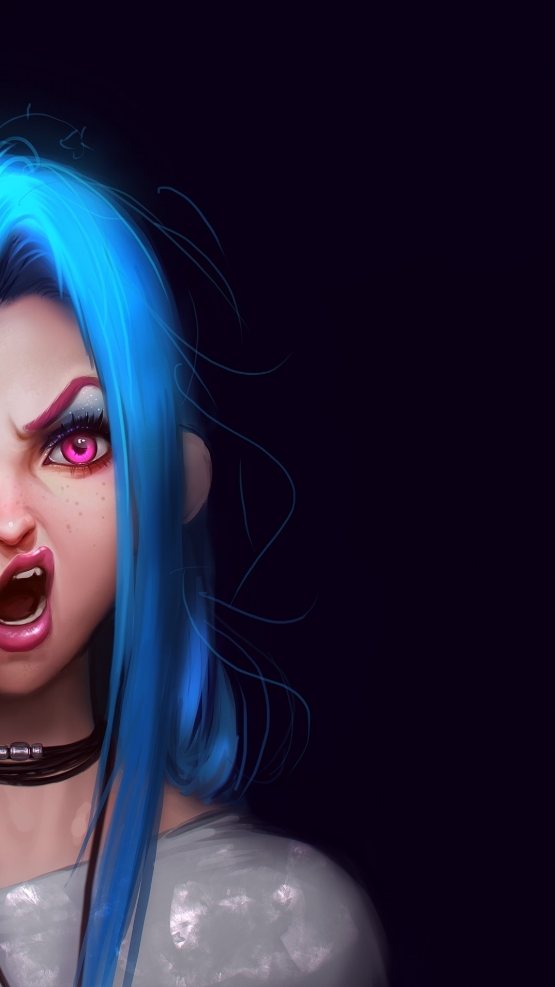 Jinx, League Of Legends, Weird Expression - League Of Legends Wallpaper Hd 1920x1080 Jinx , HD Wallpaper & Backgrounds