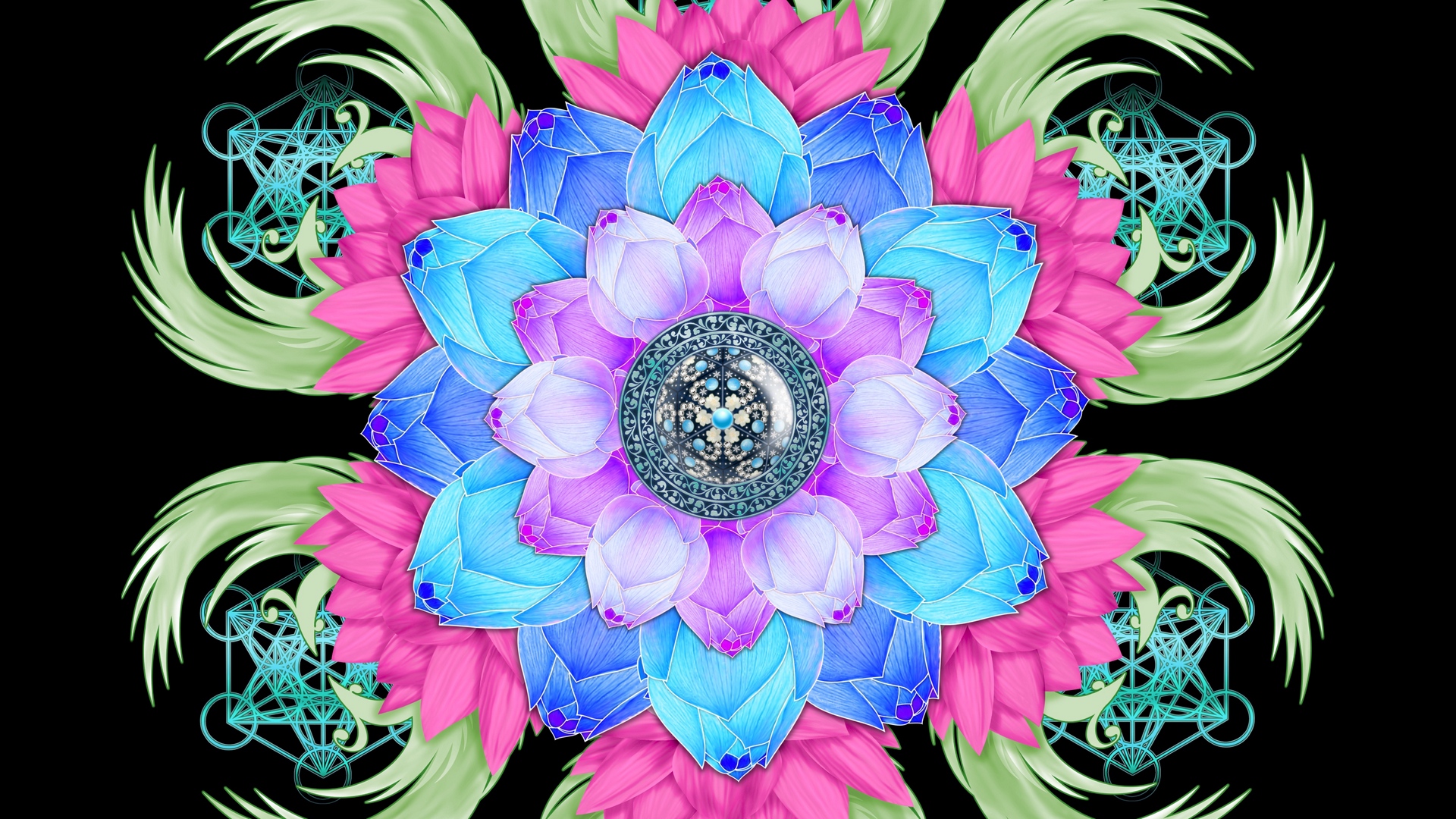 Wallpaper Mandala, Lotus, Patterns, Flower - Best Mandala Wallpaper Hd , HD Wallpaper & Backgrounds