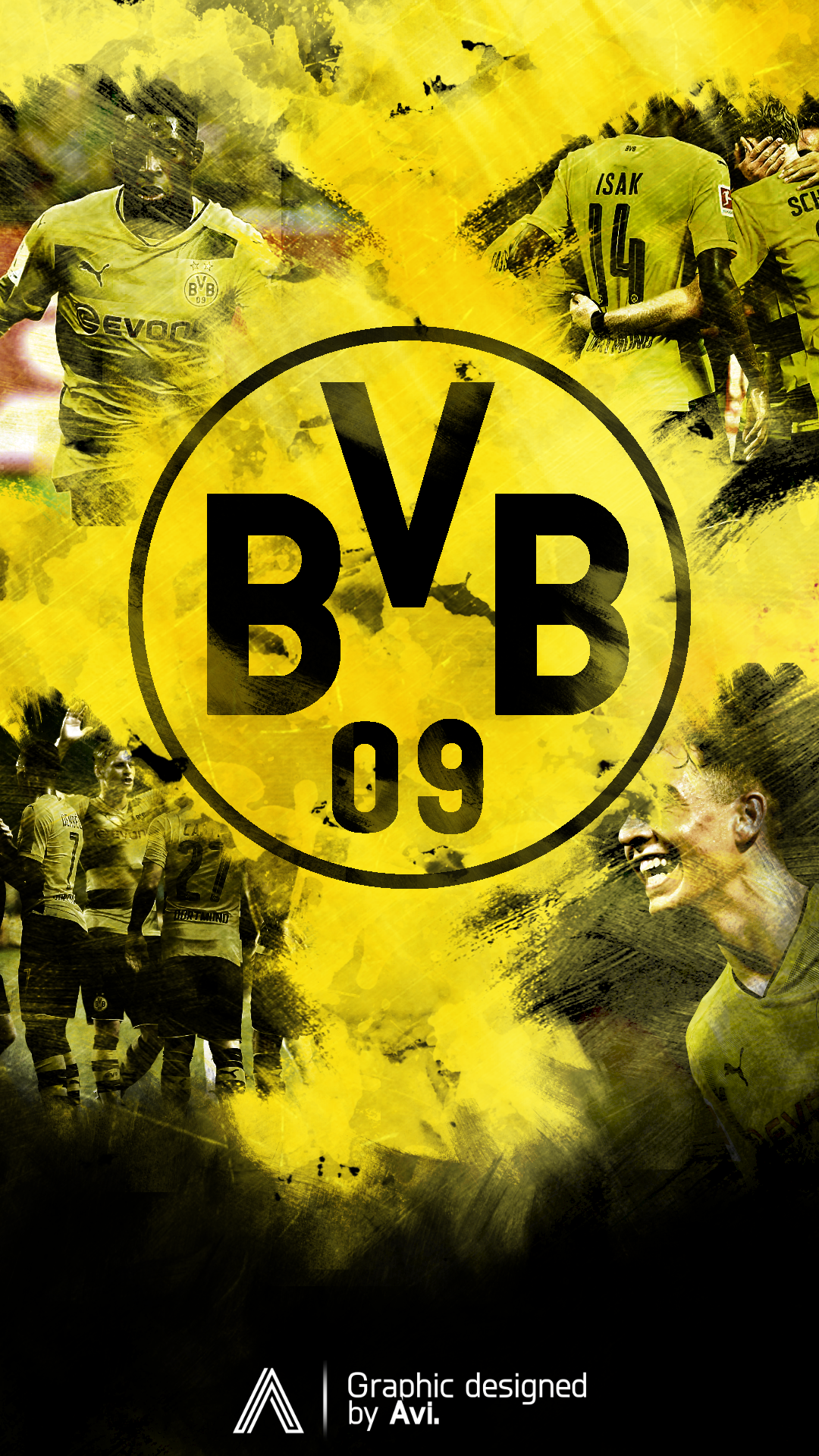Bvb Wallpaper - Borussia Dortmund Logo , HD Wallpaper & Backgrounds