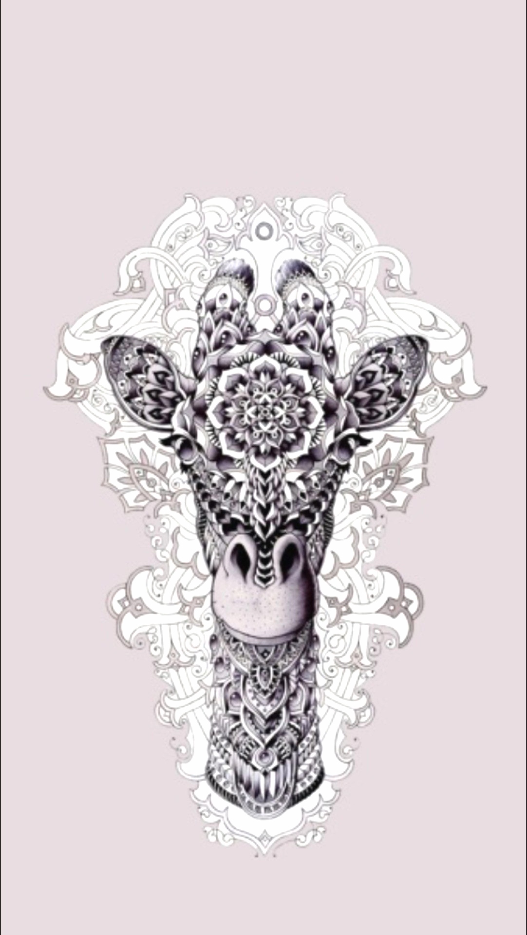 Mandala Wallpaper Tumblr - Mandala Giraffe , HD Wallpaper & Backgrounds