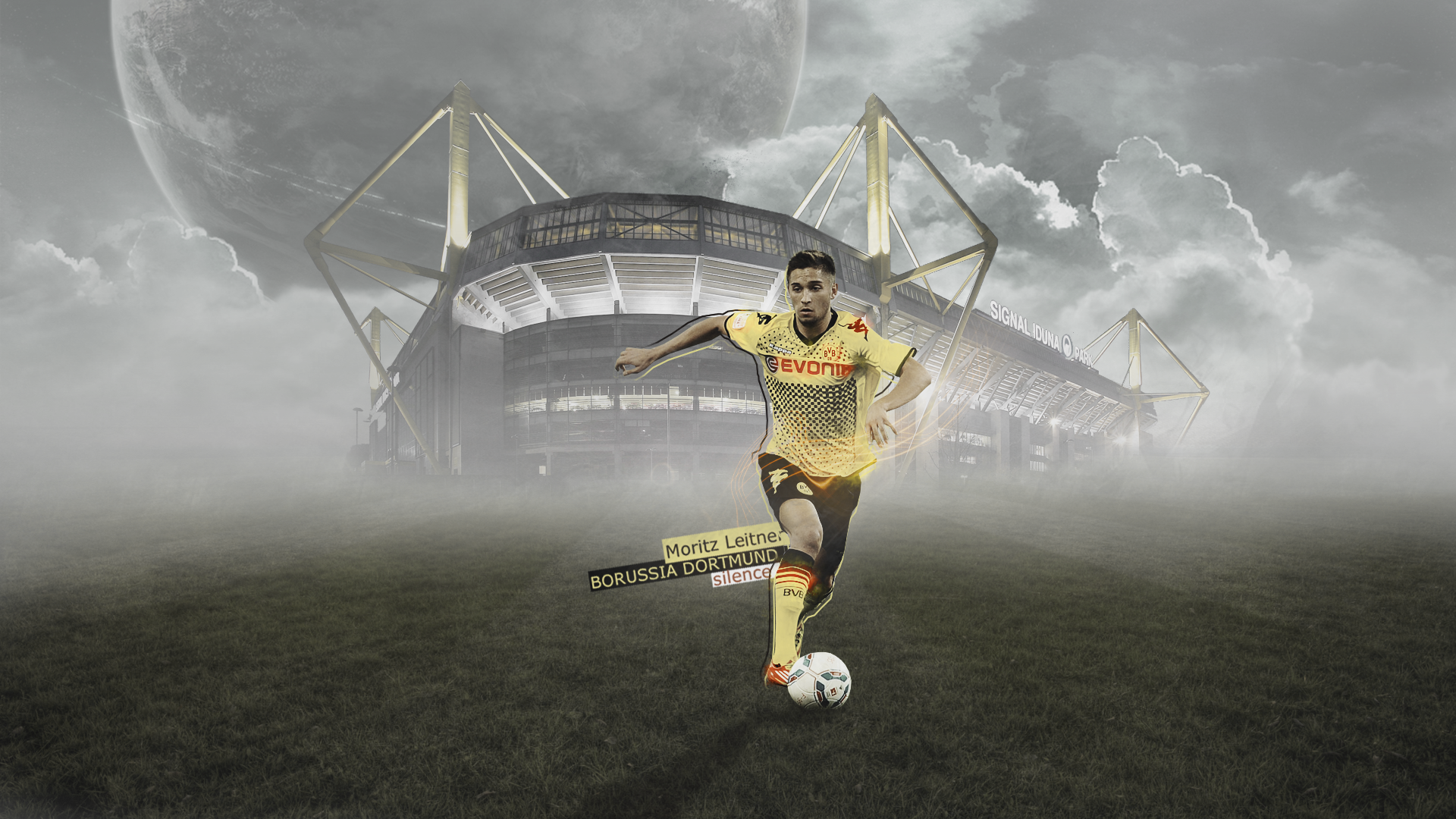 Moritz Leitner, Borussia Dortmund - Signal Iduna Park Bei Nacht , HD Wallpaper & Backgrounds