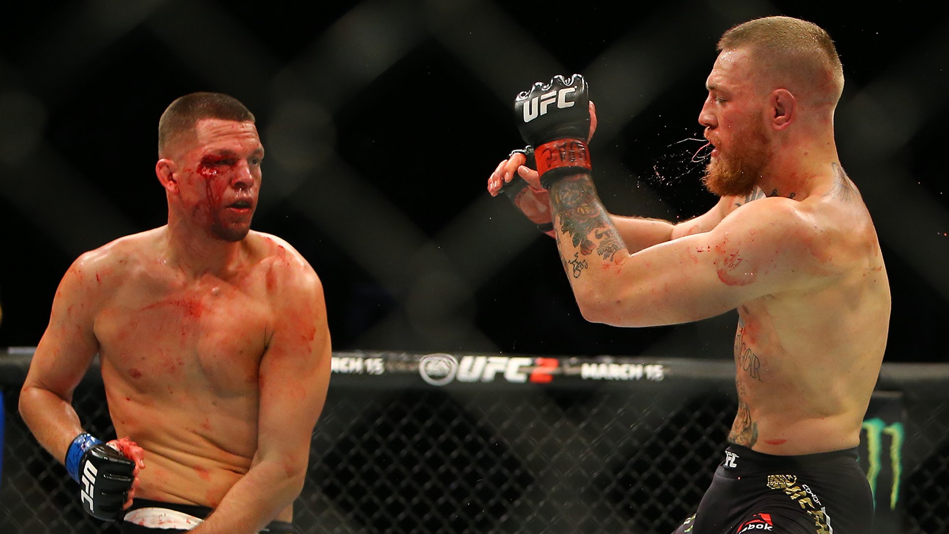 Nate Diaz Wallpaper Hd - Nate Diaz Vs Conor Mcgregor 2 , HD Wallpaper & Backgrounds