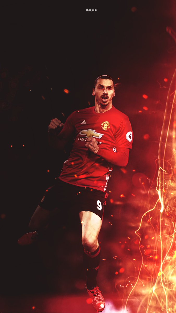 Manchester United On Twitter - Zlatan Ibrahimovic Iphone 6 , HD Wallpaper & Backgrounds