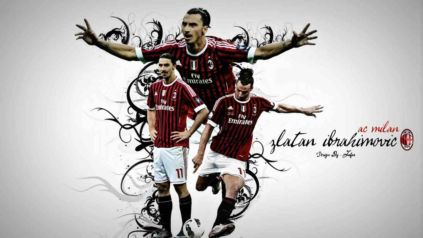 Zlatan Ibrahimovic Wallpaper Hd - Ibrahimovic Ac Milan , HD Wallpaper & Backgrounds