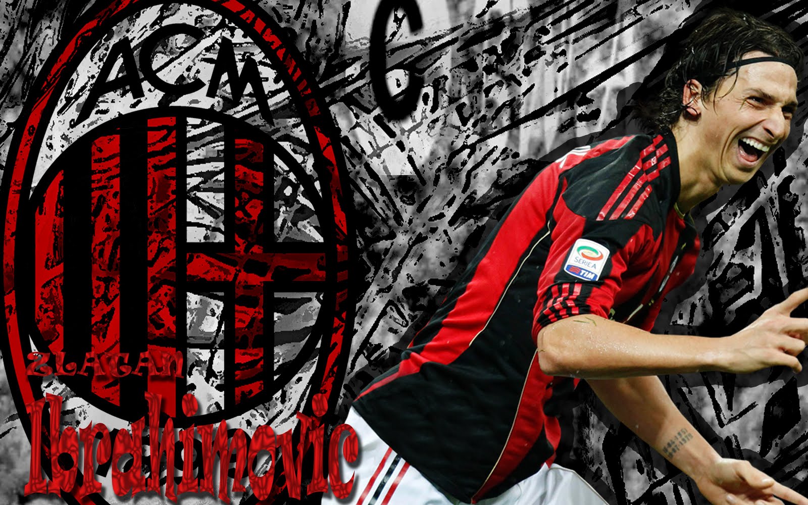 Ac Milan Ibrahimovic Desktop Wallpapers - Zlatan Ibrahimovic Wallpaper Milan , HD Wallpaper & Backgrounds