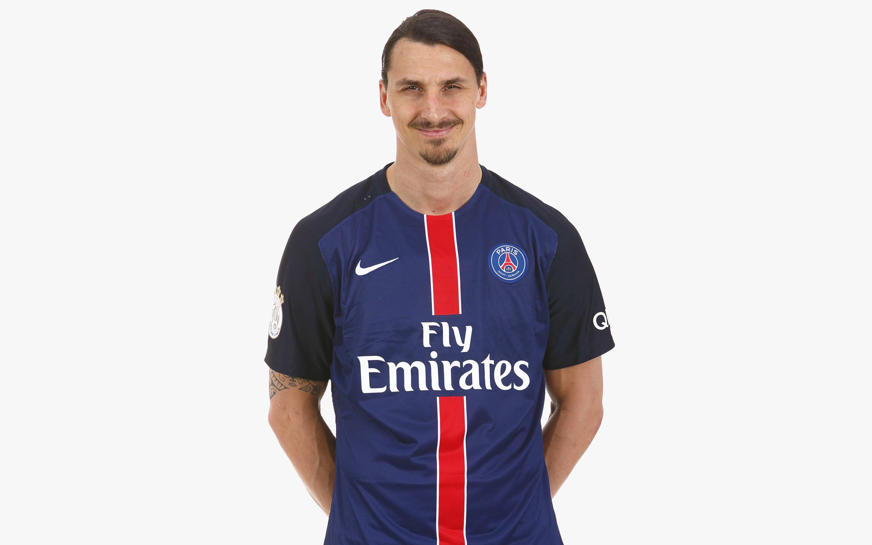 Men's Blue And Black Nike Fly Emirates Athletic T-shirt, - Nike Ibrahimovic T Shirt , HD Wallpaper & Backgrounds