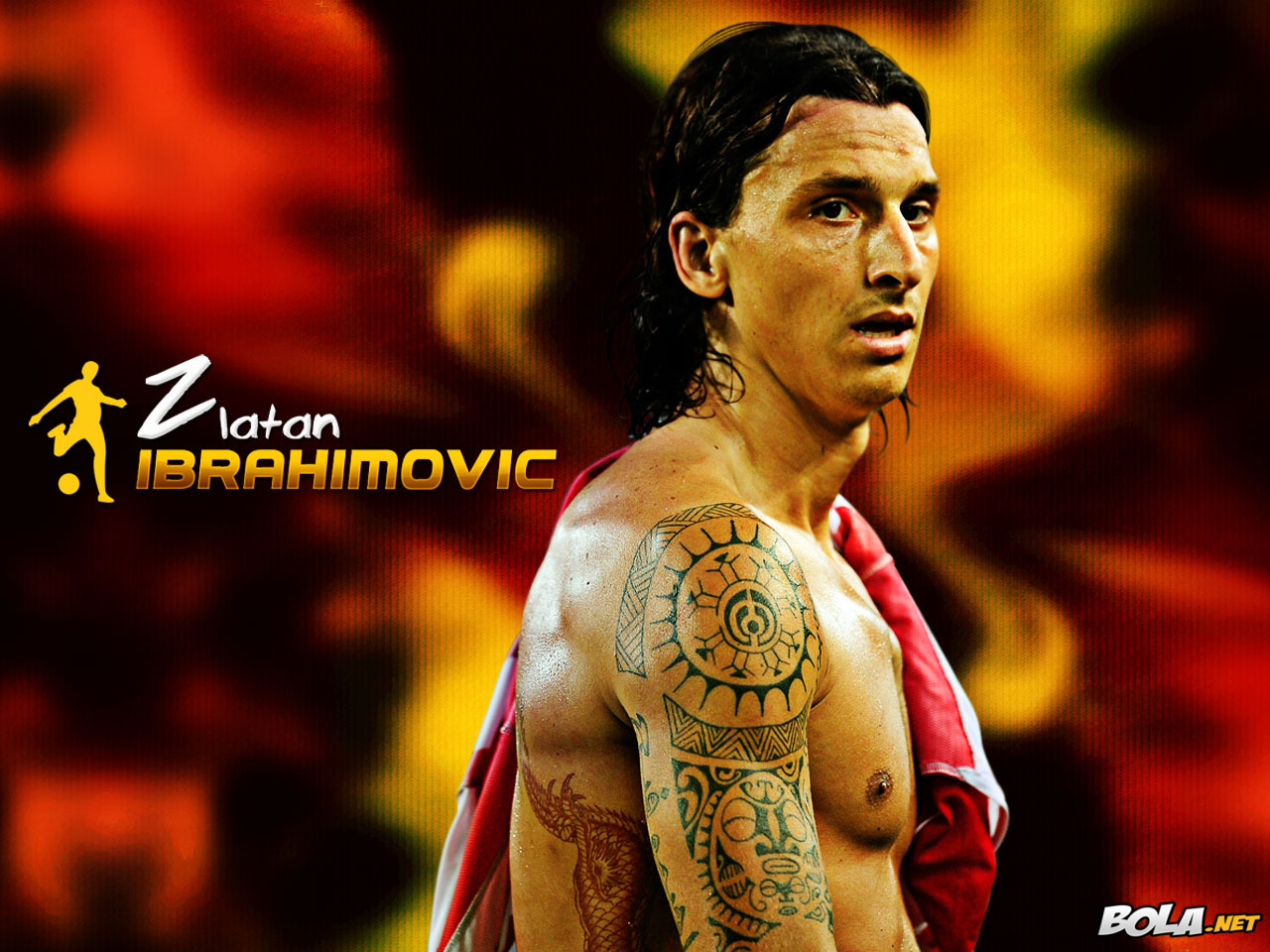 Zlatan Ibrahimovic Profile 2012 - Zlatan Ibrahimovic Arm Tattoos , HD Wallpaper & Backgrounds