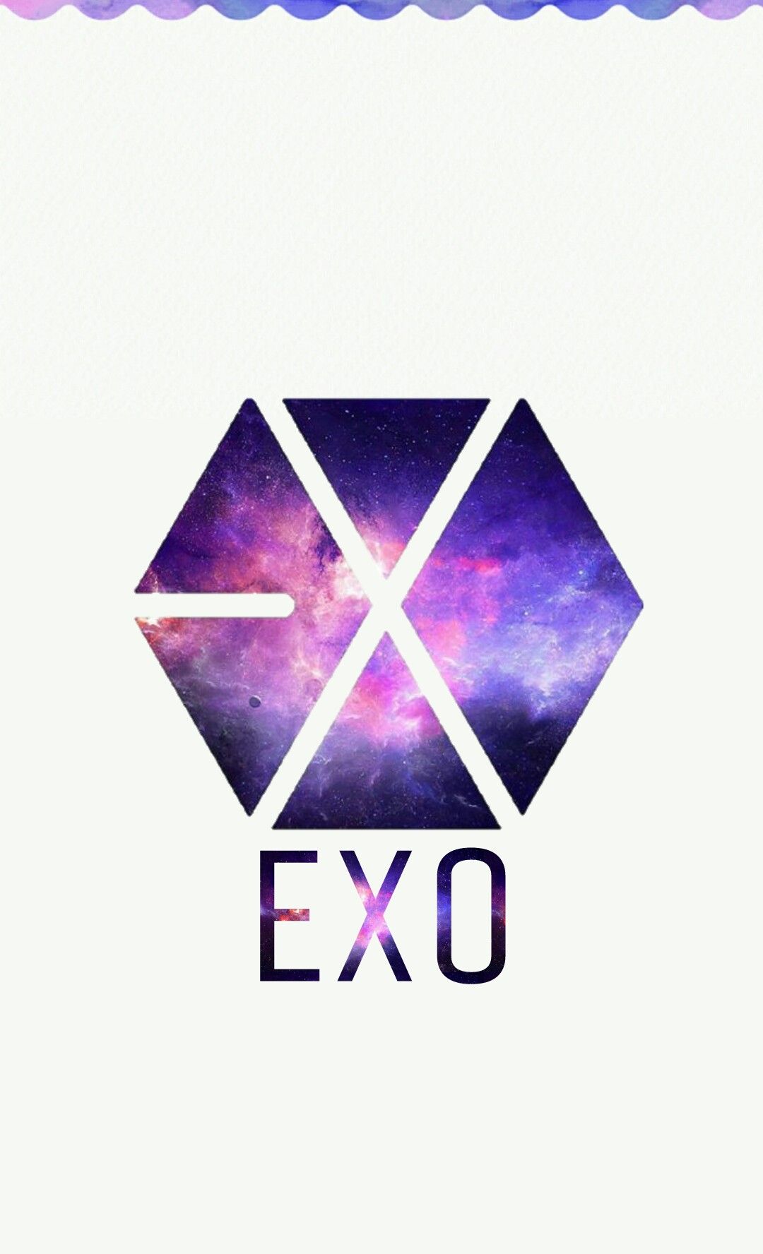 Galaxy Exo Wallpaper - Exo Logo Wallpaper Galaxy , HD Wallpaper & Backgrounds