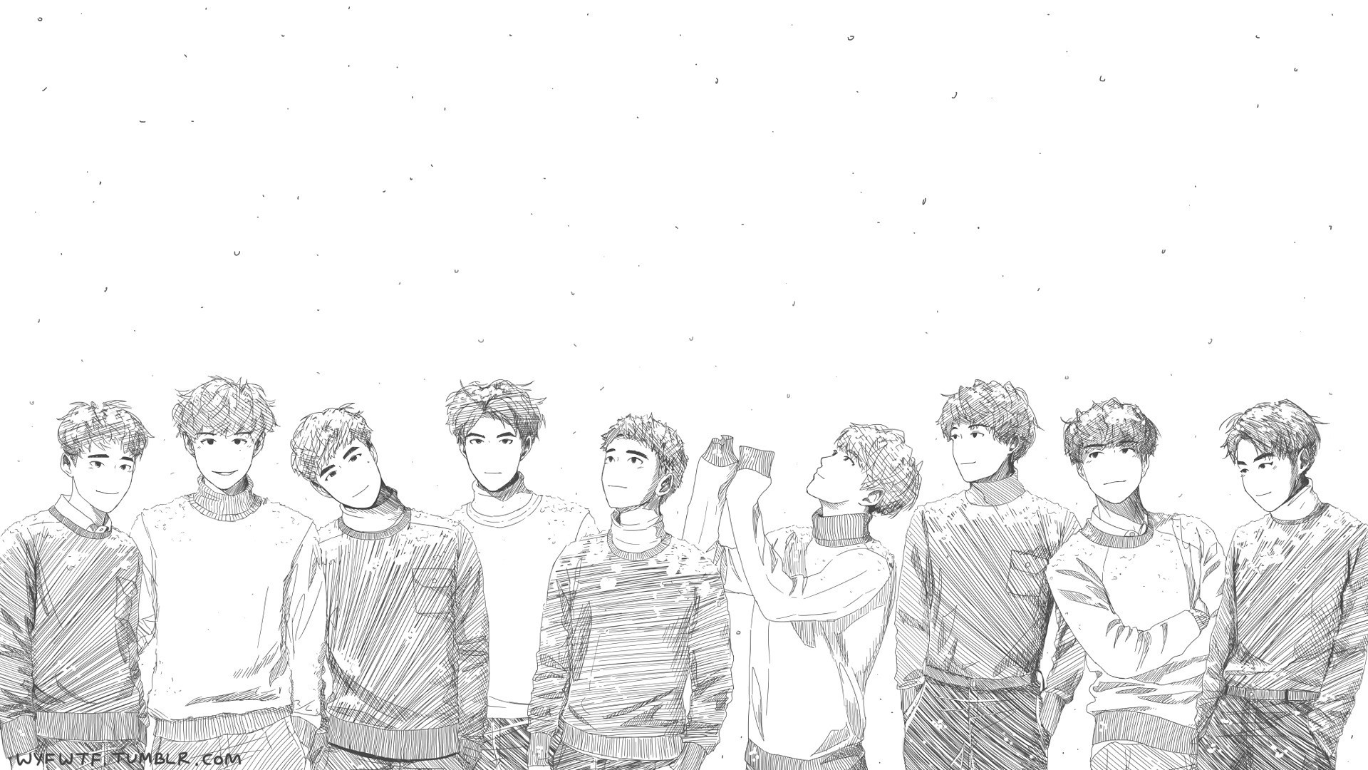 As Long Exo Wallpaper For Laptop Tumblr Desktop Hd - Exo Sing For You Png , HD Wallpaper & Backgrounds