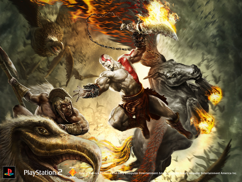 God Of War All Time Collection - God Of War 2 Art , HD Wallpaper & Backgrounds