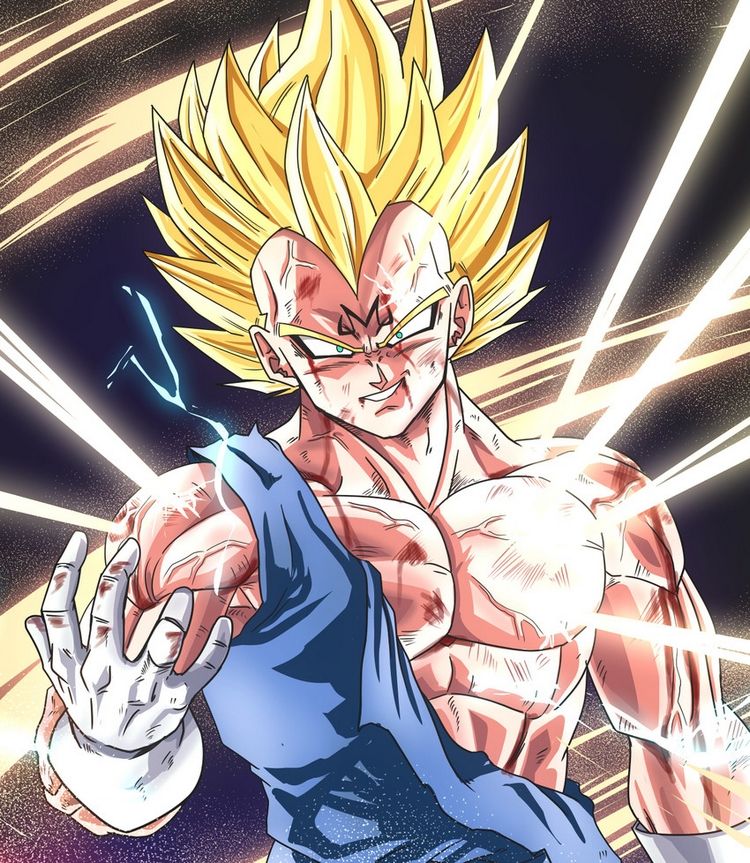 Majin Vegeta Dragon Ball Z - Vegeta Super Saiyan Majin , HD Wallpaper & Backgrounds