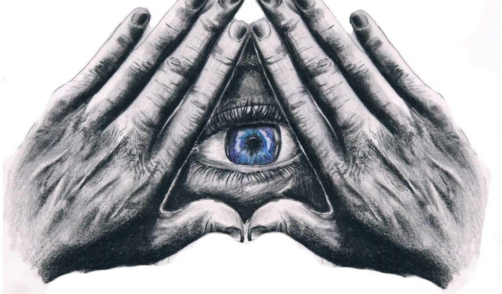 Illuminati Wallpaper Pesquisa Google Rpg Steampunk - Demonic All Seeing Eye , HD Wallpaper & Backgrounds
