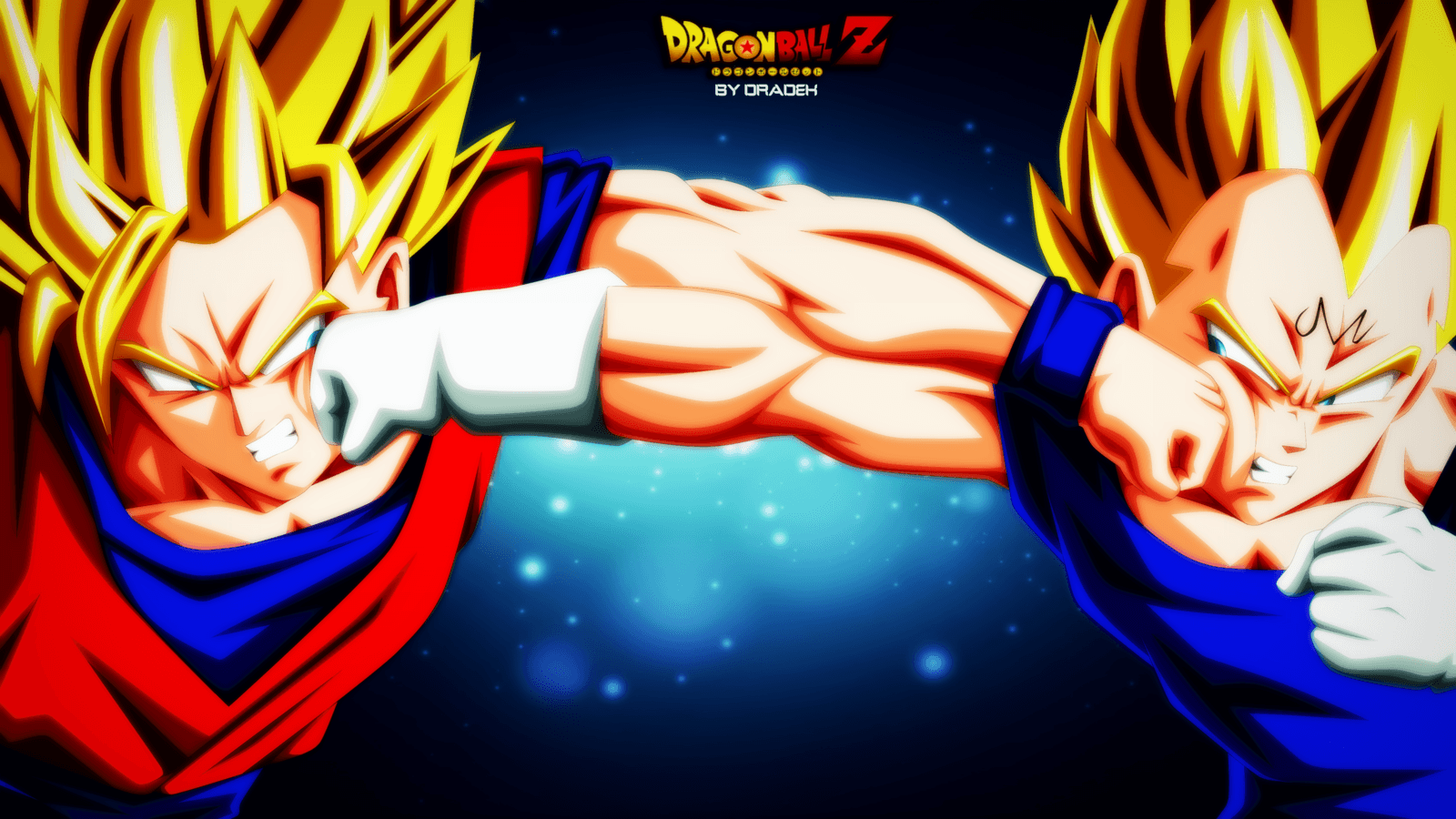 Majin Vegeta Source - De Goku Vs Vegeta , HD Wallpaper & Backgrounds