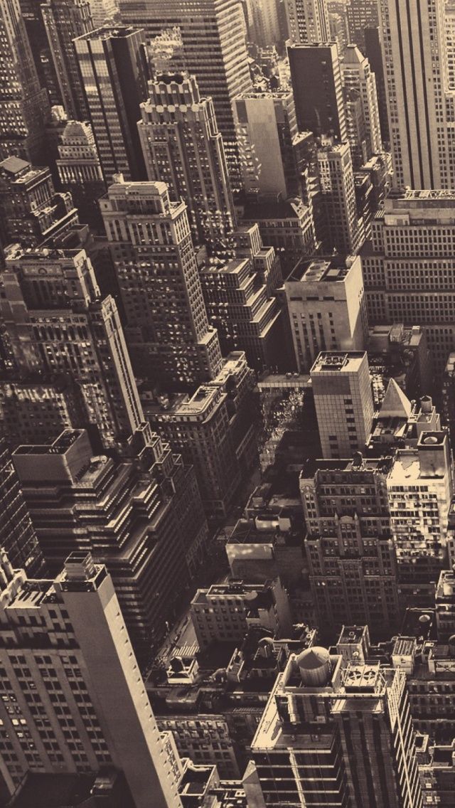 Vintage New York City Aerial View Iphone 5 Wallpaper - New York City , HD Wallpaper & Backgrounds