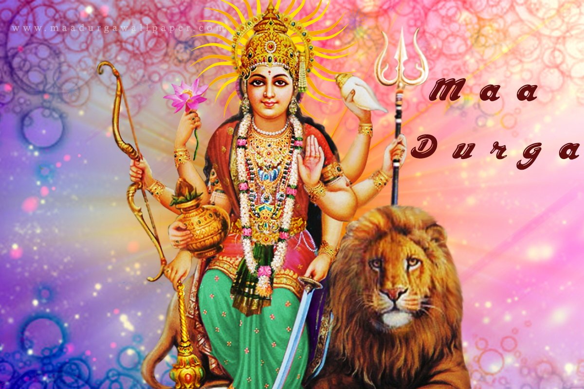 Photo Of Durga Mata Amp Hd Wallpaper Download - Durga Mata Images Hd , HD Wallpaper & Backgrounds