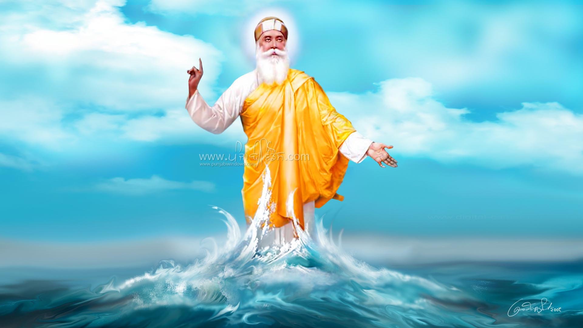 Guru Nanak Dev Ji Live Wallpaper - Guru Nanak Dev Ji Birthday 2018 , HD Wallpaper & Backgrounds
