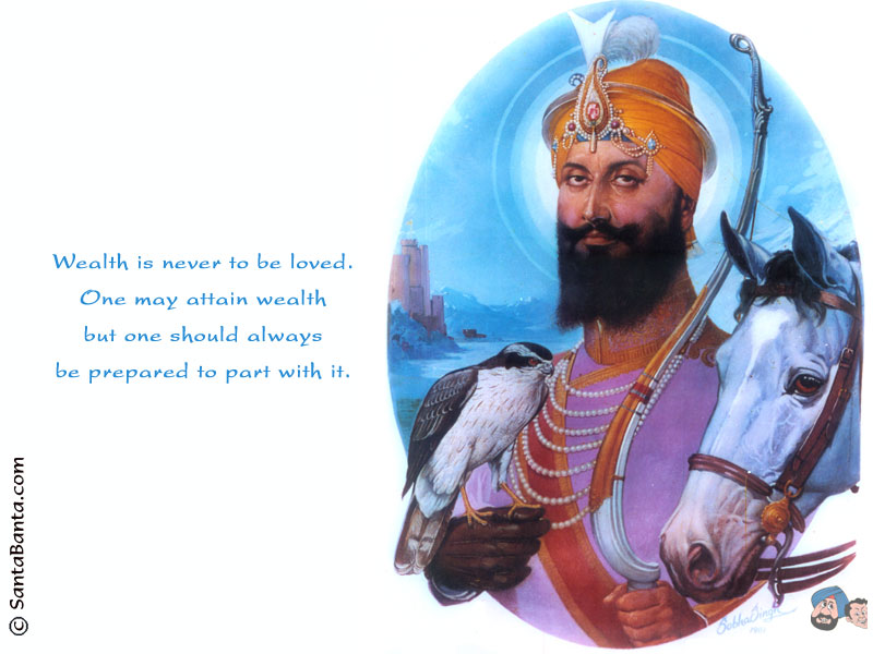 Guru Gobind Singh Ji - Ten Guru Ji Sikhs , HD Wallpaper & Backgrounds