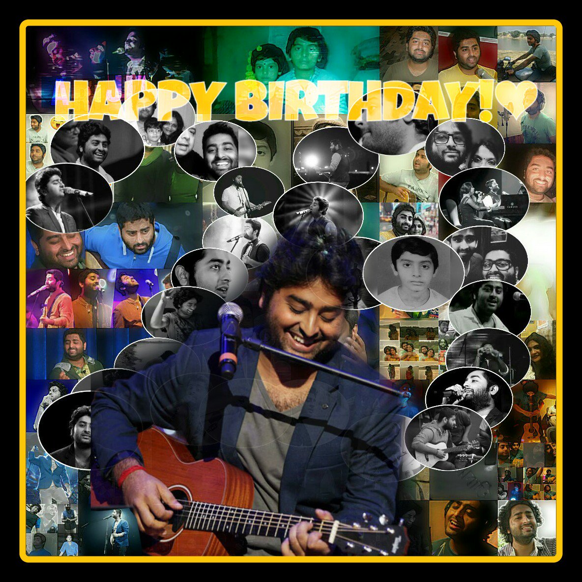 Happy Birthday Arijit Singh Images - Acoustic Guitar , HD Wallpaper & Backgrounds