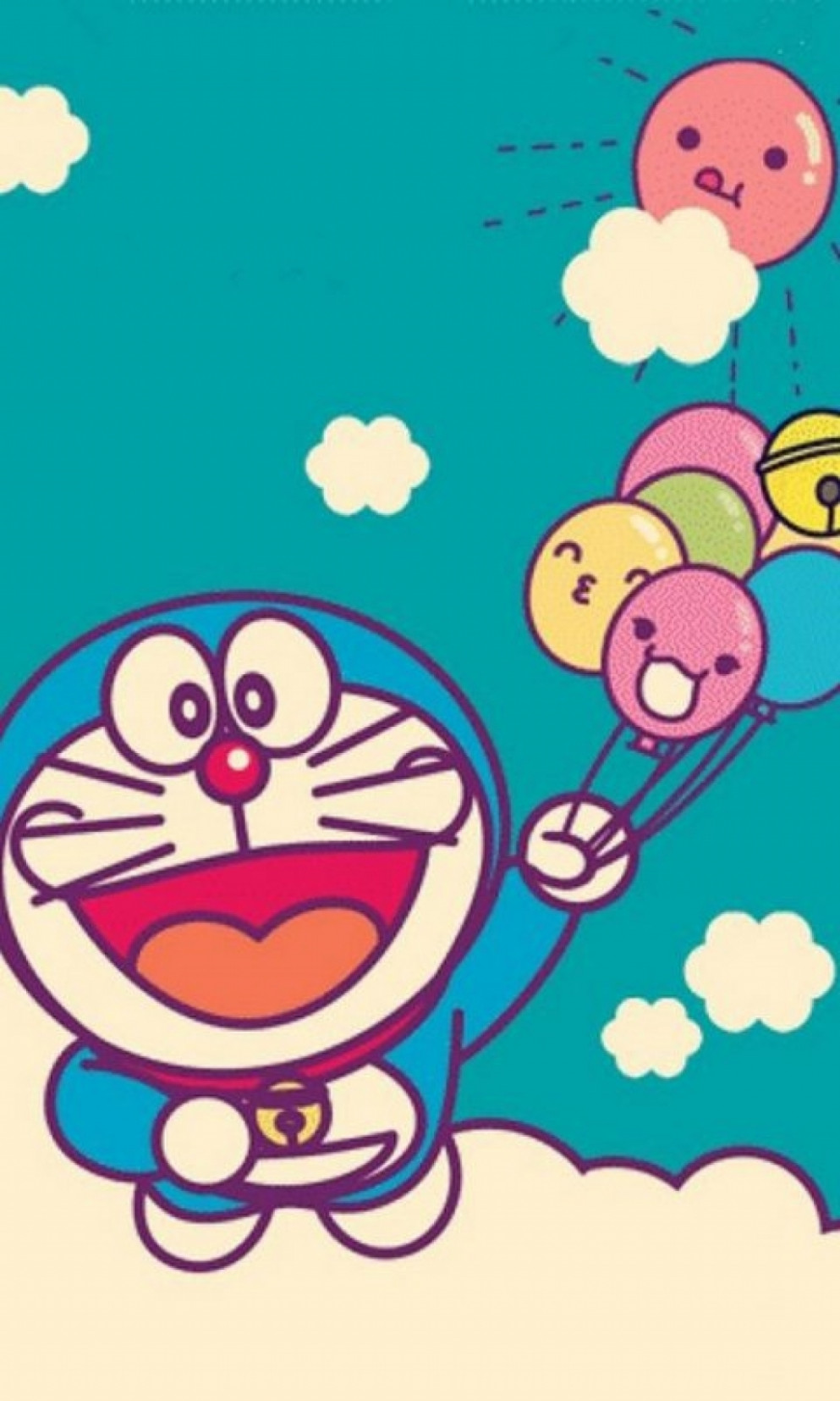 Download Wallpaper Doraemon Android - Cartoon , HD Wallpaper & Backgrounds
