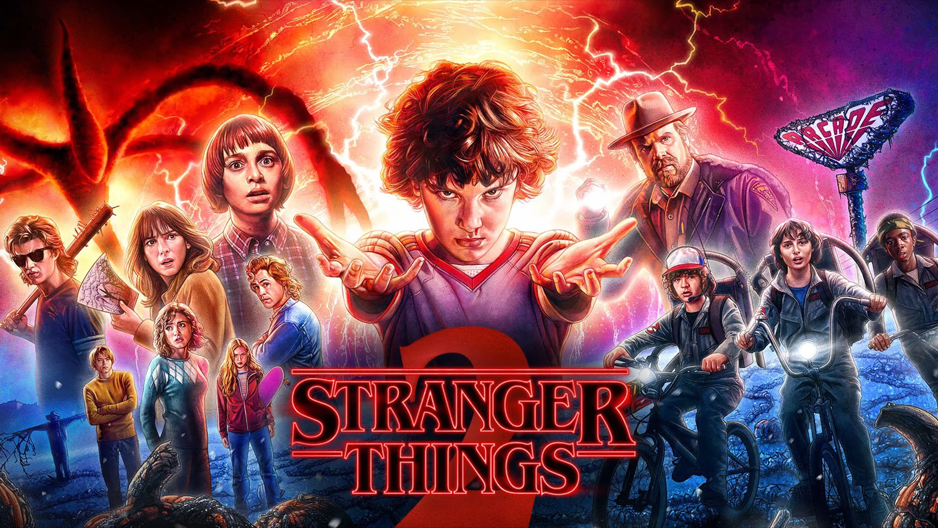 Hd Wallpaper - Stranger Things Season 2 , HD Wallpaper & Backgrounds