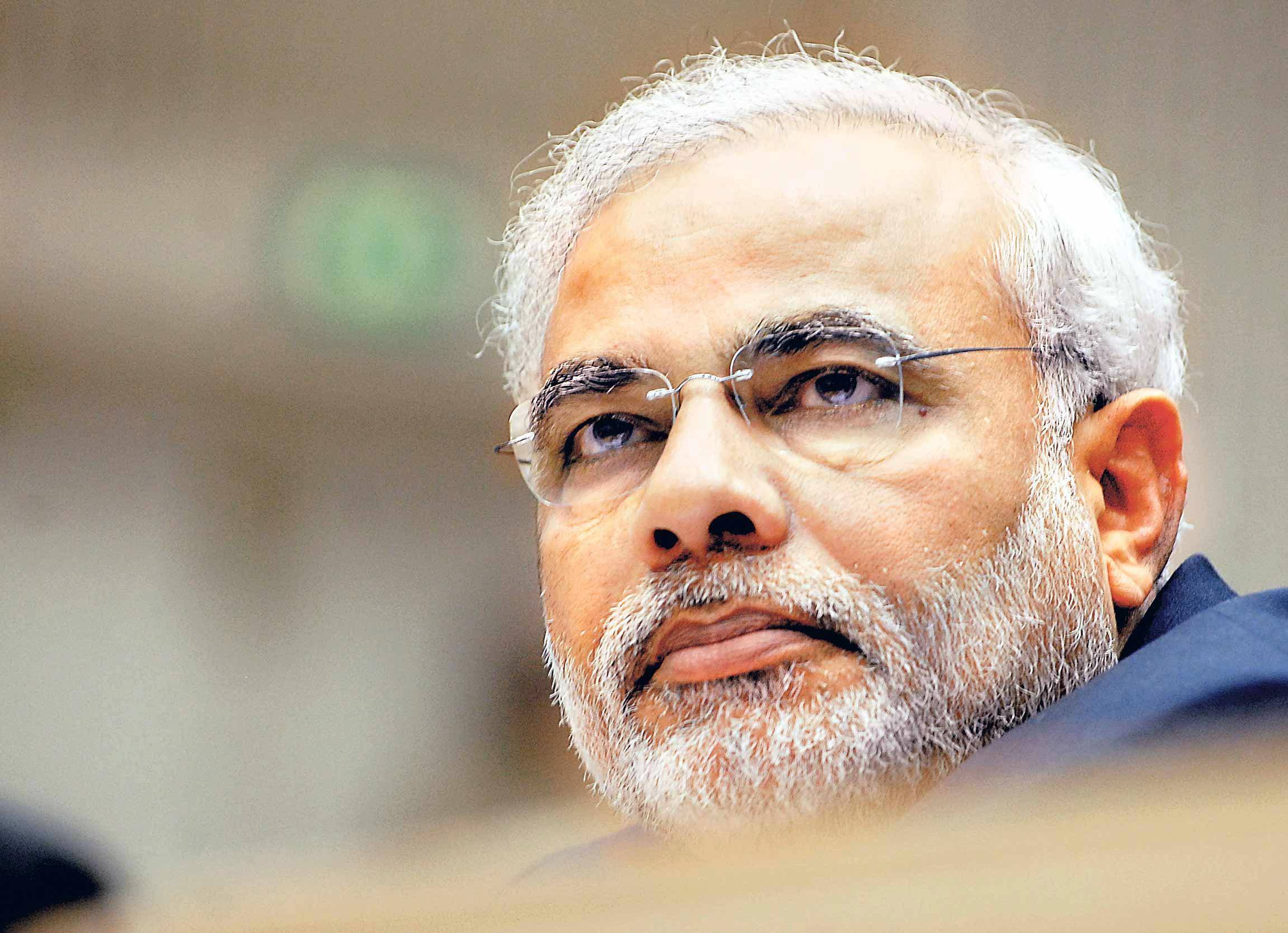 Indian Pm Narendra Modi Debuts In Forbes List Of World's - Narendra Modi Close Up , HD Wallpaper & Backgrounds