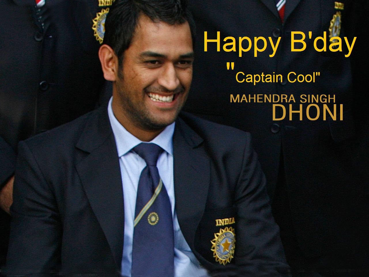 Happy Bday Ms Dhoni Hd Wallpaper Of Captain Cool Dhoni - Mahendra Singh Dhoni , HD Wallpaper & Backgrounds