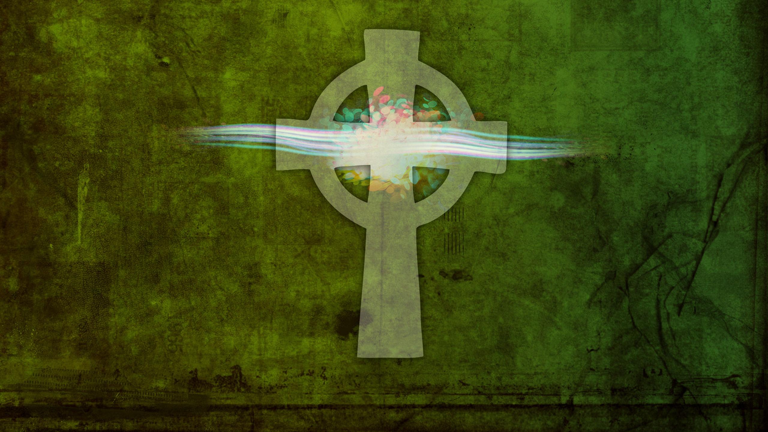 Beautiful Cross Wallpaper - Celtic Cross Wallpaper Green , HD Wallpaper & Backgrounds