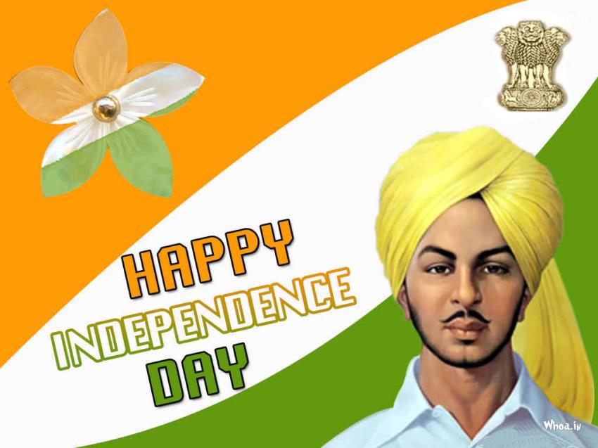 Independence Day With Bhagat Singh , HD Wallpaper & Backgrounds