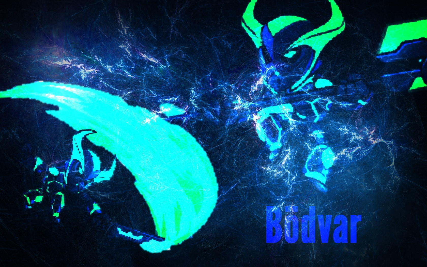 Cyber Bodvar Is Dank [wallpaper] - Blue Lightning Wallpaper Hd , HD Wallpaper & Backgrounds