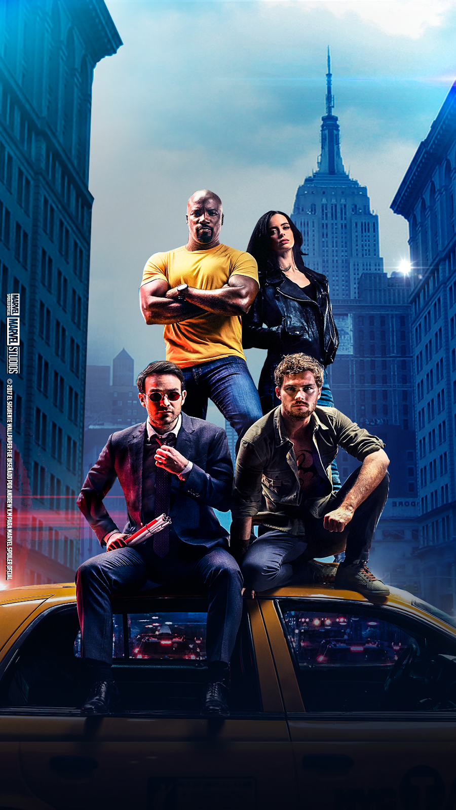 The Defenders Wallpaper Marvel Poster Oficial Hd - Marvel Defenders , HD Wallpaper & Backgrounds