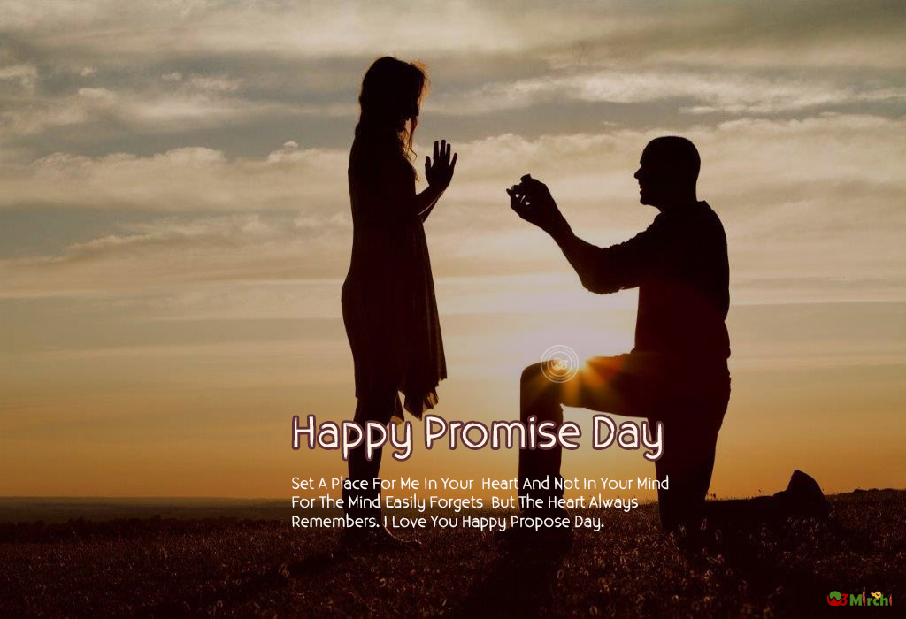 Happy Promise Day Wallpaper - Guy Proposing To A Girl , HD Wallpaper & Backgrounds