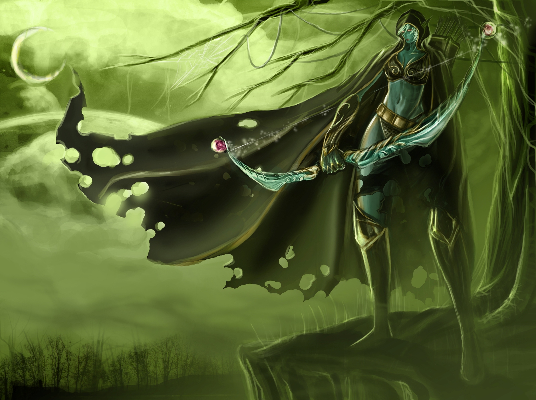 Dota Wallpaper - Drow Ranger Hd Android , HD Wallpaper & Backgrounds